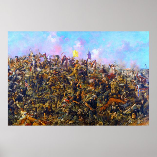 Custers sista stativ Edgar Samuel Paxson 1899 Poster (Framsidan)