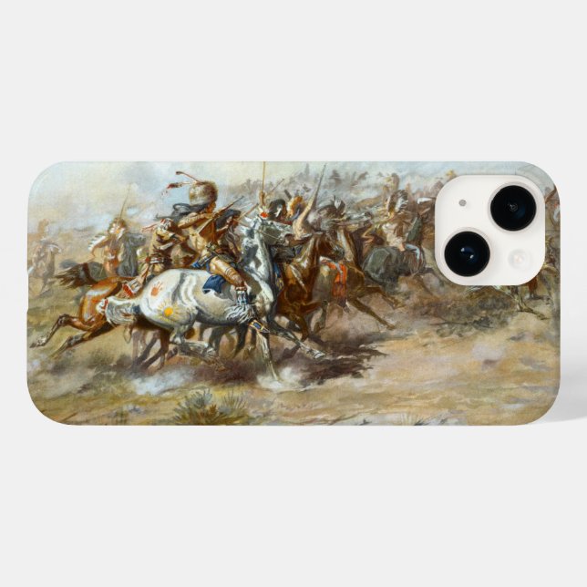 Custerstriden Slaget Charles Marion Russell  (Baksida (horisontell))