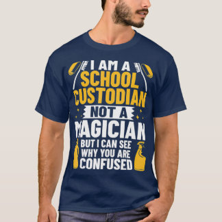 Custodian Costume Janitor Clothes School T Shirt