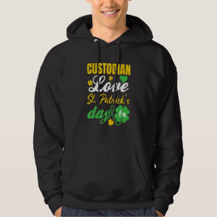 Custodian Kärlek St Patrick s Day Irish Hoodie