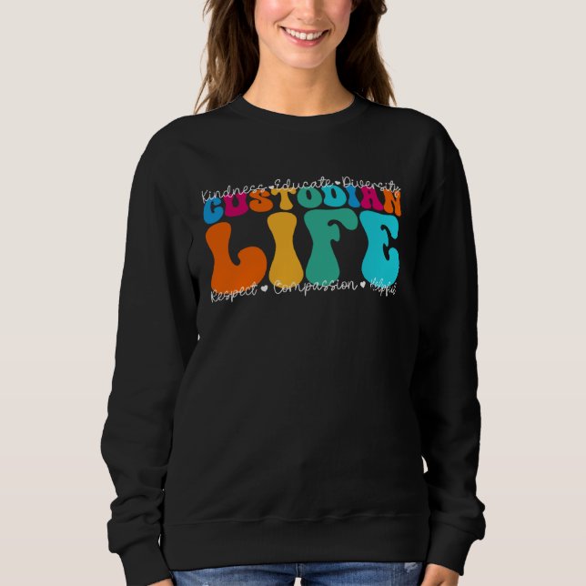 Custodian Life Appreciation Week Back to School T Shirt (Framsida)