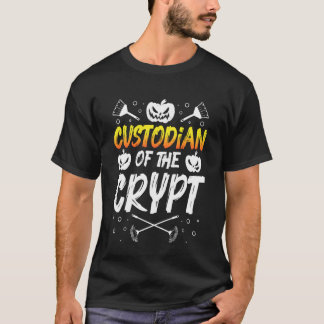 Custodian of The Crypt Halloween Design T Shirt