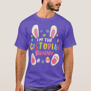 Custodian Påsk Matching Family Party Bunny Ansikte T Shirt