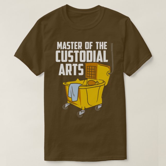 Custodian School Custodian Janitor Funny Household T Shirt (Design framsida)