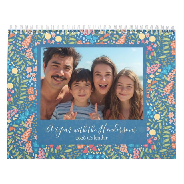 Custom 12-Month Photo Calendar – Holiday Gift Kalender (Omslag)