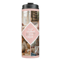 Custom 1st Mother's Day Photo Collage Pink Floral