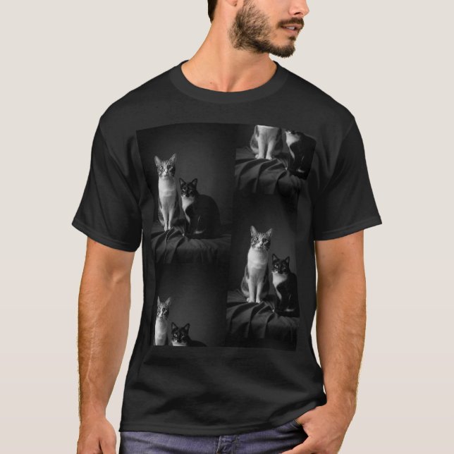 Custom 4K Pet Portrait T-Shirt (Framsida)