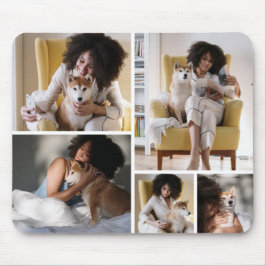 Custom 5 Photo Collage Mousepad Musmatta