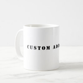 Custom Add Text Coffee Mug Kaffemugg