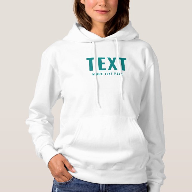 Custom Add Text or Name Template Womens Modern T Shirt (Framsida)