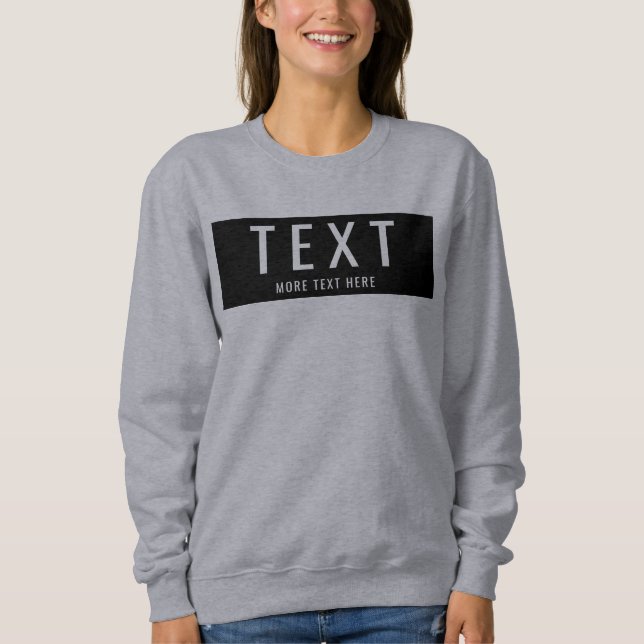 Custom Add Your Own Text to Womens Modern T Shirt (Framsida)