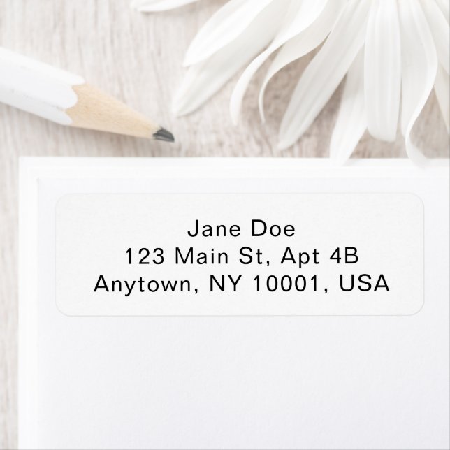 Custom Address Labels Personalized Mailing Sticker Returadress Etikett (Insitu)