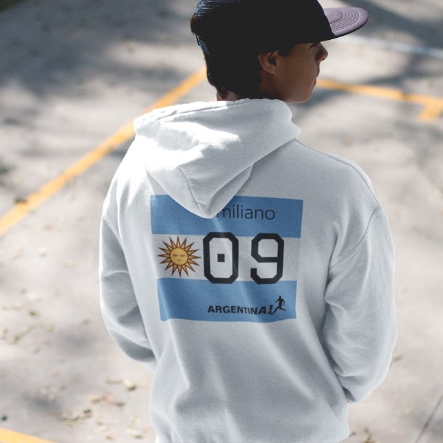 Custom Albiceleste Sun Flag Athlete Wear Hoodie (Skapare uppladdad)