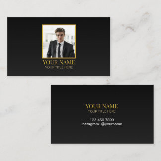 Custom All Black and Gold Best Luxury Photo Name