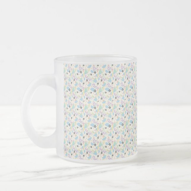 Custom All-Over Print Geometric Pattern Coffee Mug Frostad Glasmugg (Vänster)