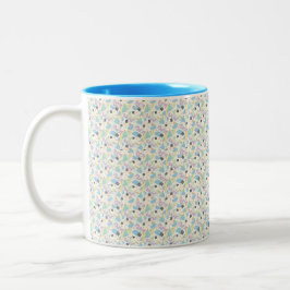 Custom All-Over Print Geometric Pattern Coffee Mug Två-Tonad Mugg