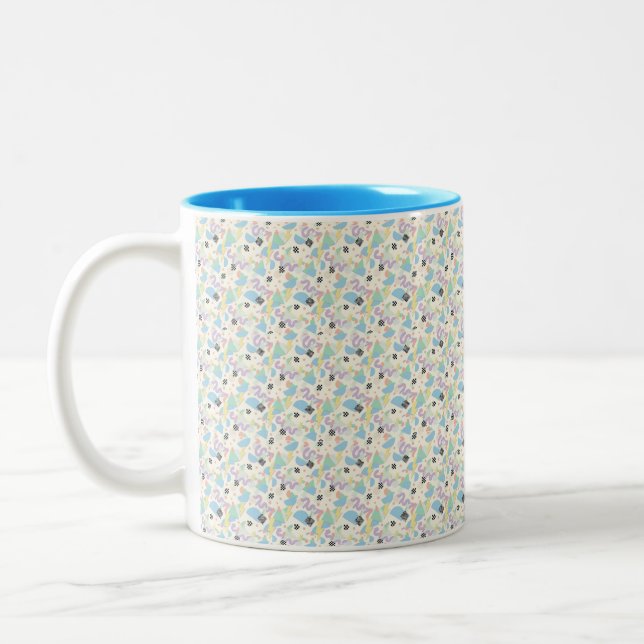 Custom All-Over Print Geometric Pattern Coffee Mug Två-Tonad Mugg (Vänster)
