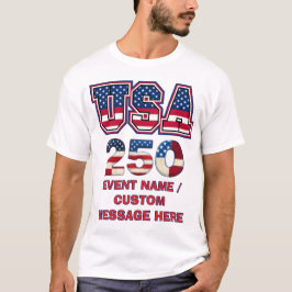Custom America 250 paradfestival T Shirt