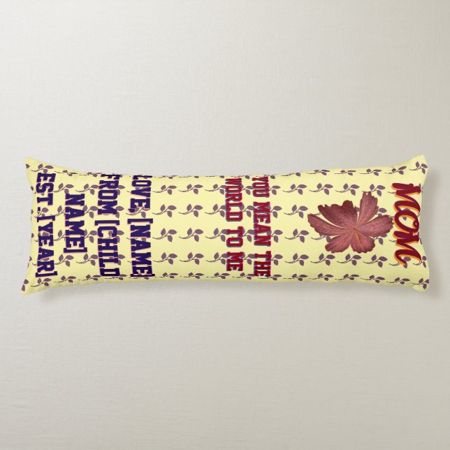 Custom and personalized gift  kroppskudde (Framsidan)