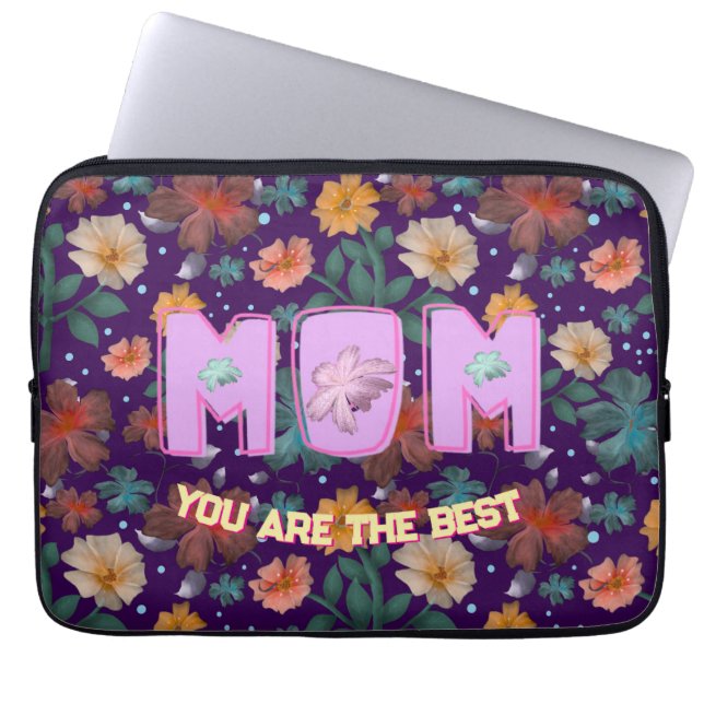 Custom and personalized mother's day gift   laptop fodral (Framsidan)
