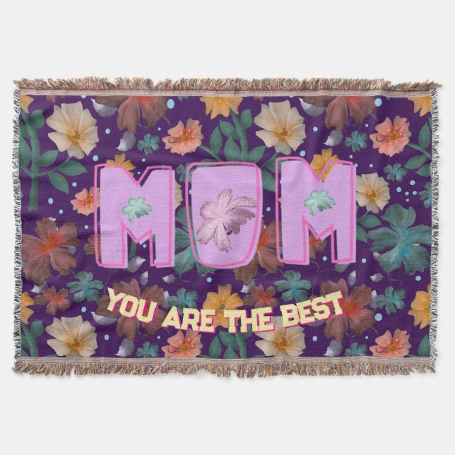 Custom and personalized mother's day gift  lumbar filt (Framsidan)