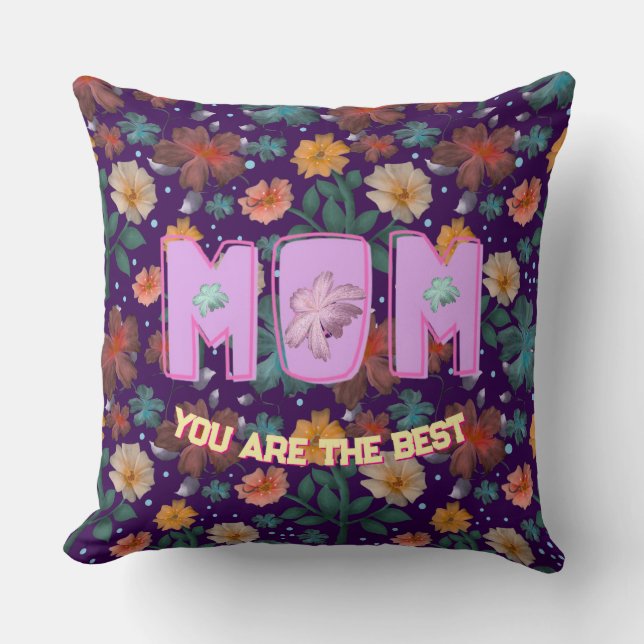 Custom and personalized mother's day gift  lumbar kudde (Framsida)