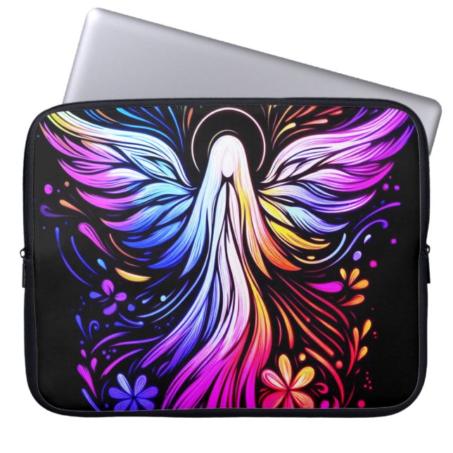 Custom Angel Laptop Bag for Women Electronics Bag Laptop Fodral (Framsidan)