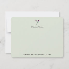 Custom Anna's Hummingbird Anteckningskort