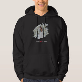 Custom Artistic Photo & Names Valentine's Day Hoodie