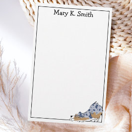 Custom Australian Shepherd Cute Dog Art Brevpapper