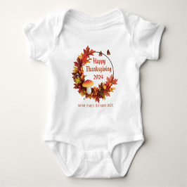 Custom Autumn Leaves Happy Thanksgiving T Shirt