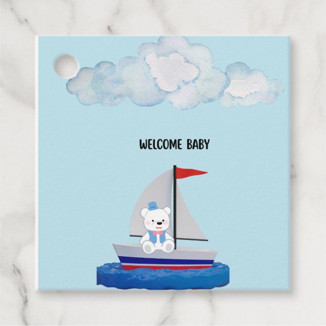 Custom Baby Bib Gåvor Etiketter (Framsida)