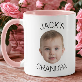 Custom Baby Face Mug for Grandpa Mugg