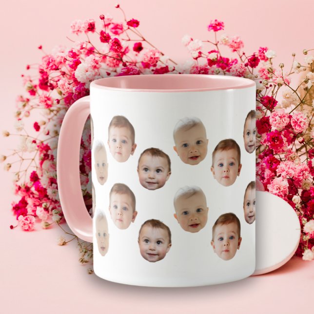Custom Baby Face personalized photo  Mugg (Skapare uppladdad)
