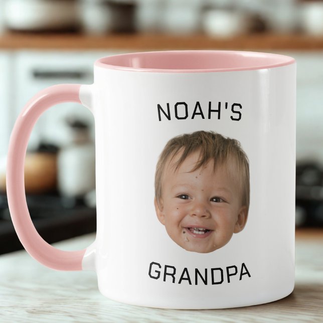 Custom Baby Face Photo Grandpa Mugg (Skapare uppladdad)