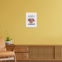 Custom Baby Face Photo Text Grandma