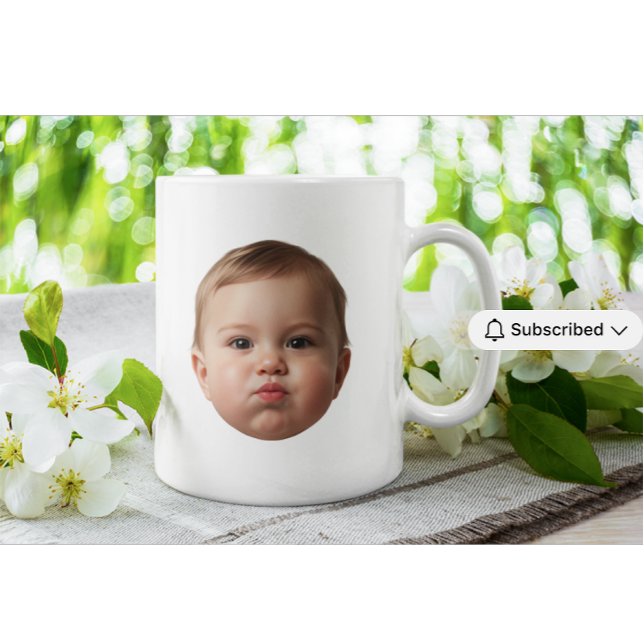 Custom Baby & Family Photo Face Mug custom grandma Mugg (Skapare uppladdad)
