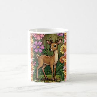 Custom Baby Fawn Mug- Personalized Woodland Name Kaffemugg