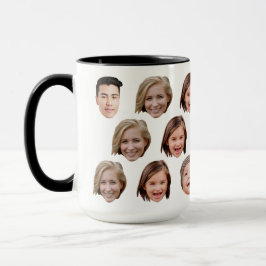 Custom Baby Kids Family Face 5 Photos Mugg