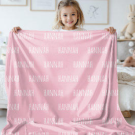Custom Baby Name Blanket Gift for Baby Showers Fleecefilt