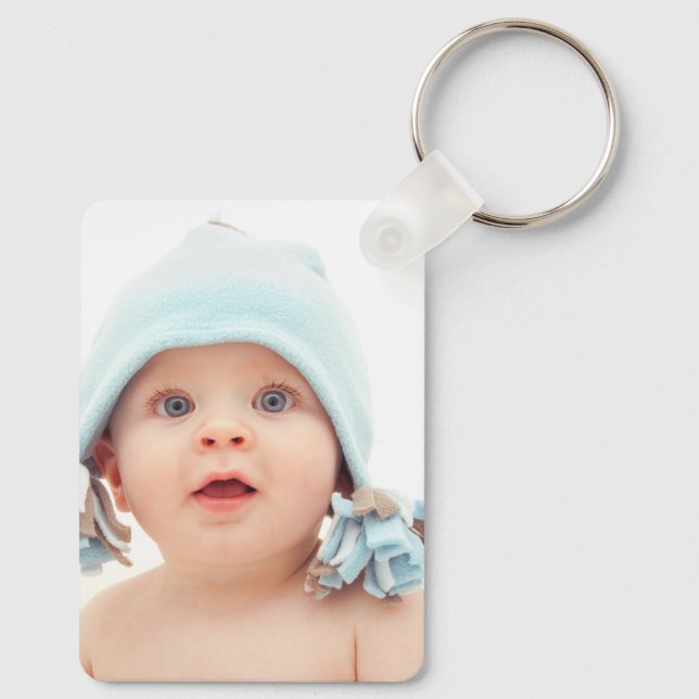 Custom Baby Photo Nyckelring (Baksida)