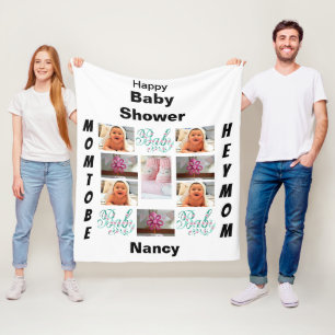 Custom Baby Shower 11 Photo Collage  Fleecefilt