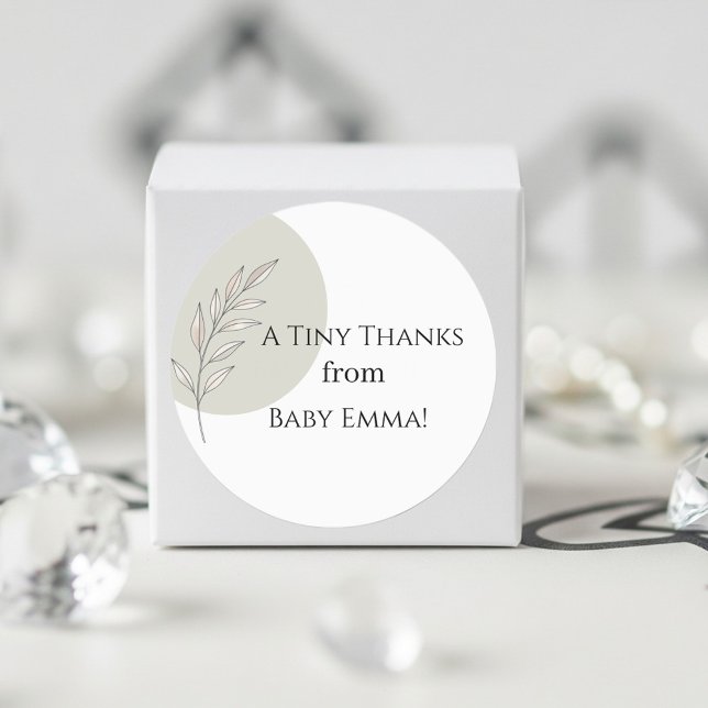 Custom Baby Shower Stickers - Modern Simple Design (Skapare uppladdad)