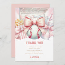 Custom Baseball Girl Birthday 