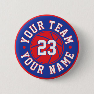 Custom Basketball Player Button Knapp
