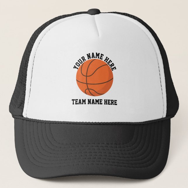 Custom Basketball Sports Team Player Fan Cute Keps (Framsida)