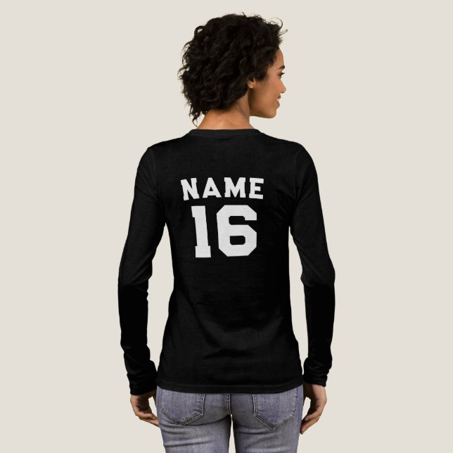 Custom Basketball tee,player Name Jersey Number  T Shirt (Hel baksida)