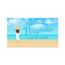 Custom Beach House Referral Card 