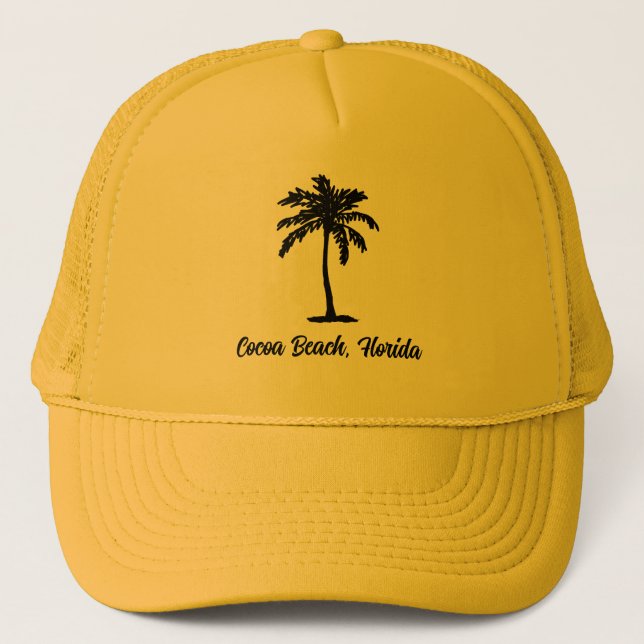 Custom Beach Palm Tree Nautical Keps (Framsida)