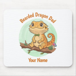 Custom Bearded Dragon Dad Mouse Pad Musmatta